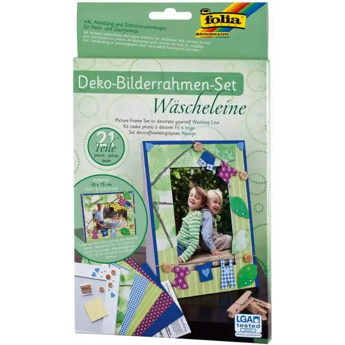 Folia Dekoratif Çerçeve Yapım Seti- Çamaşırcı 23335