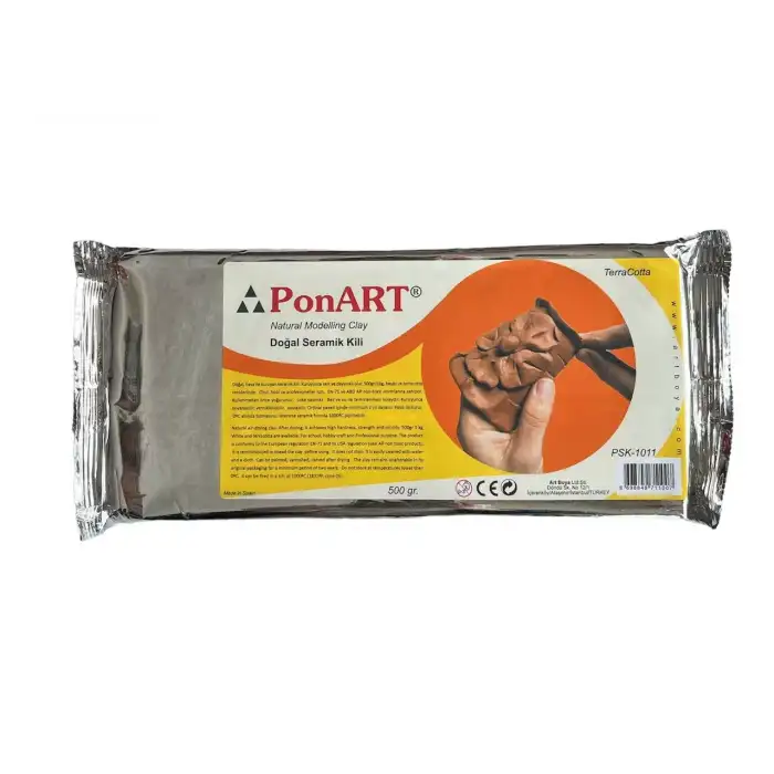 Ponart Seramik Kil 500gr Terracotta#