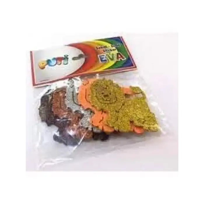 Puti Şekilli Simli Sticker Aslan