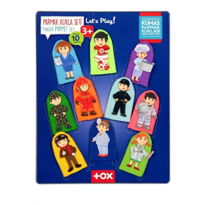 TOX Meslekler 10 Parça Parmak Kukla T761