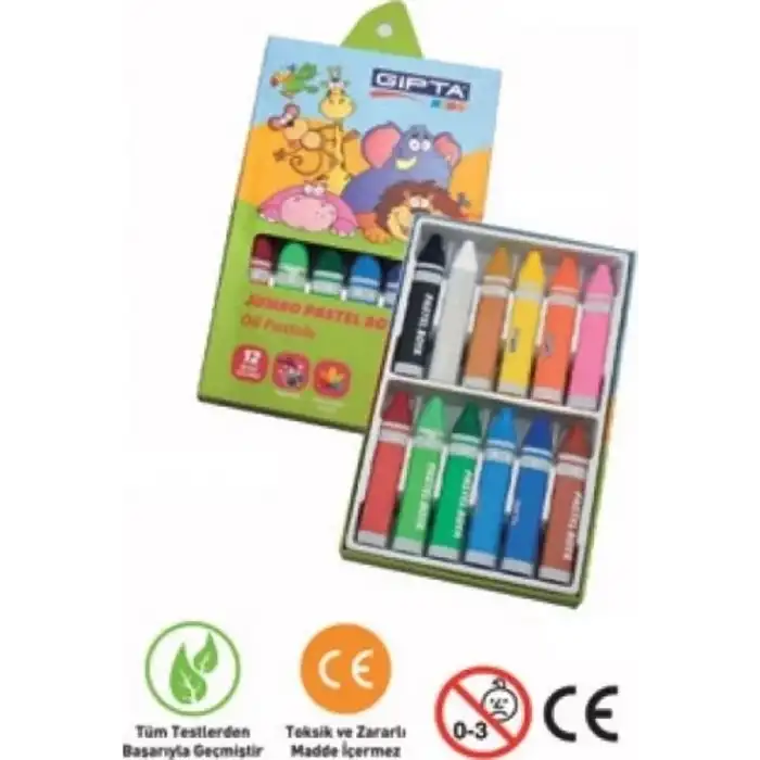 Pastel Boya - Jumbo Yıkanabilir 14mm - 12 Renk_x000d_
pa