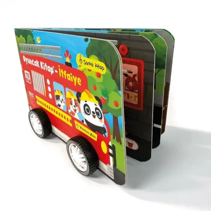 Oyuncak Kitap - İtfaiye (Gerçek Tekerlekli)