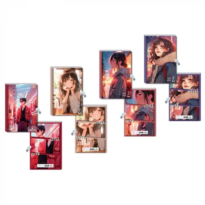 CEO KİLİTLİ KOKULU HATIRA DEFTERİ -CUTE STYLE - 112 SY - ÇİZGİLİ