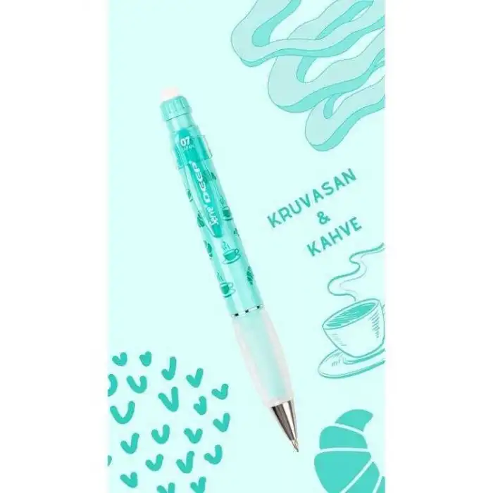 Serve Deep Mekanik Kurşun Kalem 0.7Mm Kruvasan ve Kahve - Nane Yeşil