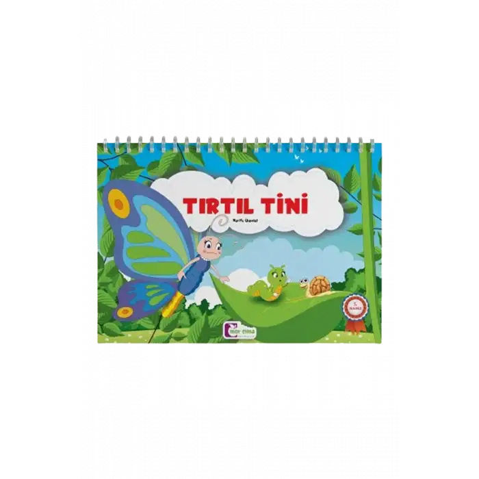 Tırtıl Tini - Zarife Üspolat – Duygu Eğitimi Hikaye Kitabı (Spiralli Yatay Büyük Resimli)