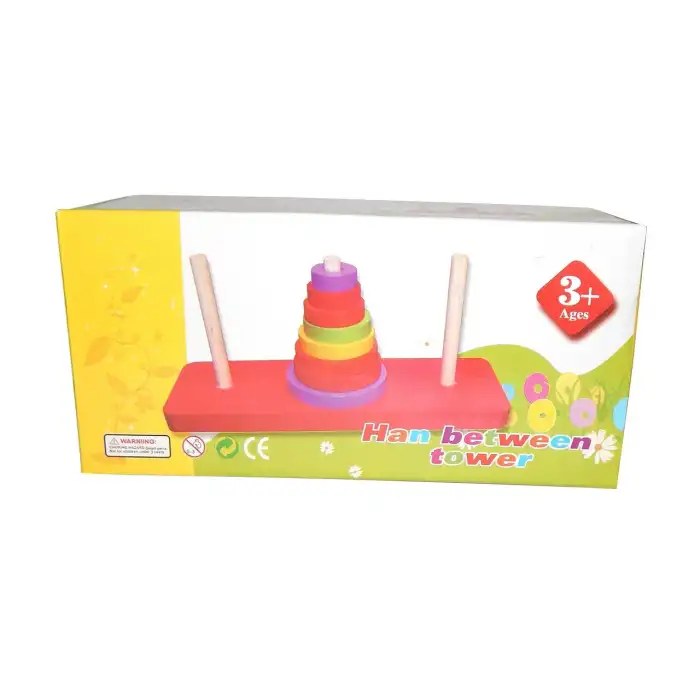 Han Between Tower - Hanoi Kuleleri Ahşap Zeka Oyunu