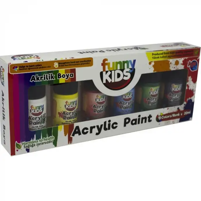 Funny Kids Akrilik 20 ML 6 Lı Set