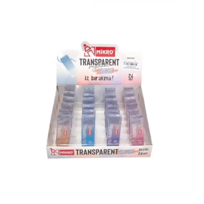 Mikro Transparent (saydam) Silgi - Adet