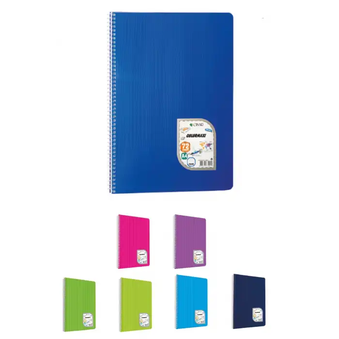 Çınar Defter Spiralli (Telli) Pp Kapak 120 Yaprak Kareli A4 Büyük