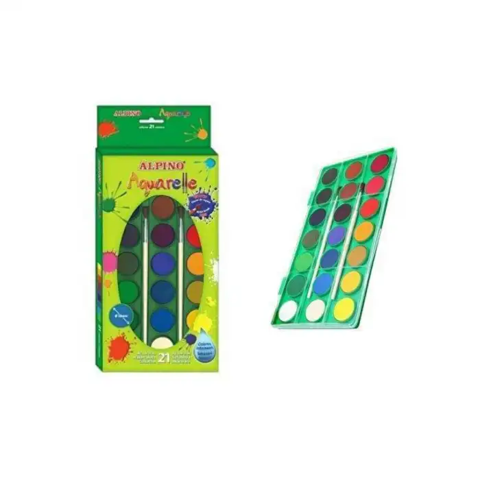 Alpino 21 Renk Suluboya Fırçalı Aq-02