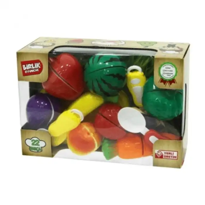 Birlik Toys Kutulu Meyve ve Sebze Kesme Seti 22 Parça