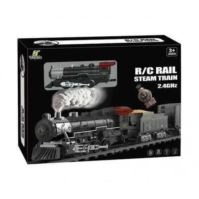 Classic Steam Kumandalı 2,4 Ghz Pilli Tren Seti 30 Parça (Buharlı Tren)