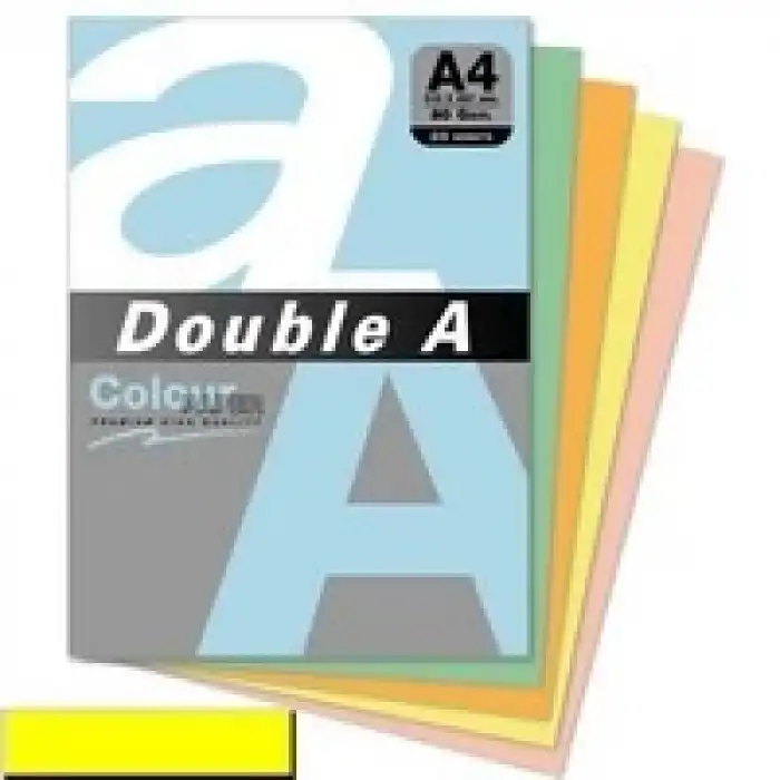 Double A Renkli Kağıt 25 Lİ A4 80 GR Kırmızı
