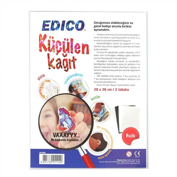 Edico Küçülen Kağıt 2li Paket Buzlu