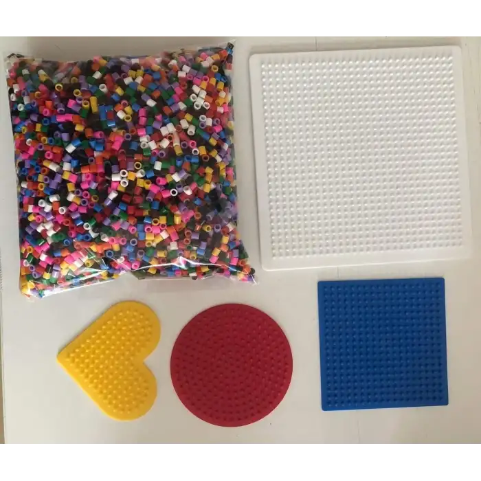 Enhavalı-Hama Boncuk Tezgahı Seti Ütü Boncuk Uygulama Seti