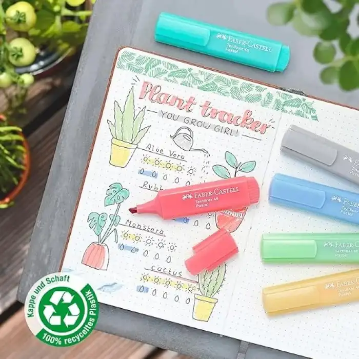 Faber-Castell Textliner 8li Pastel Fosforlu Kalem