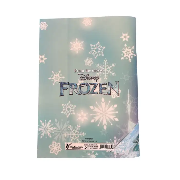 Frozen A5 40 Yaprak Kareli Dikişli Defter