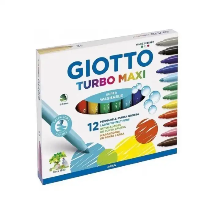 Giotto Turbo Maxi 12li Keçeli Kalem Seti