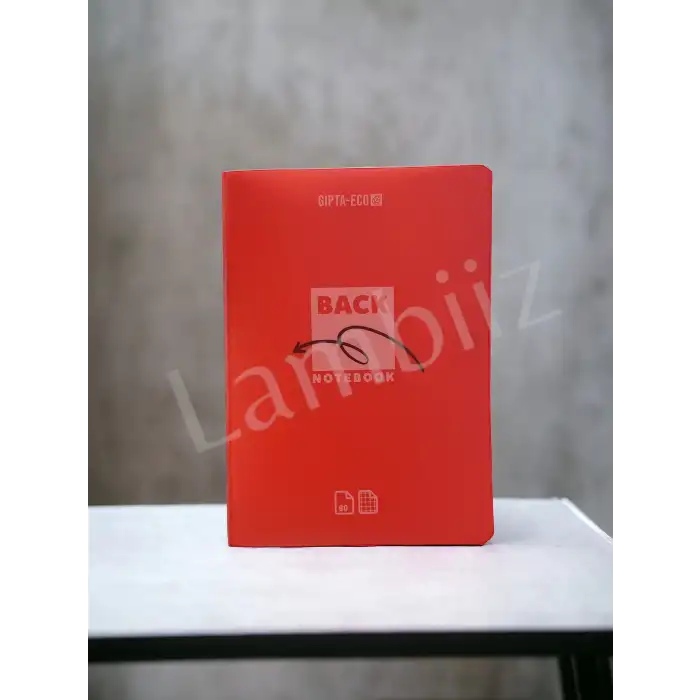 Gıpta Back Tel Dikiş Plastik Kapak Defter A5 80 YP  KARELİ