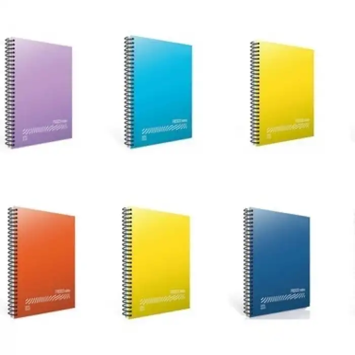 Gıpta Fresco Spiralli Plastik Kapak Defter A4 144 YP Kareli