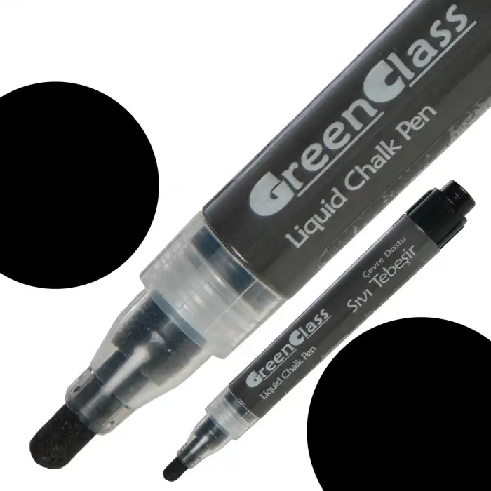 Green Class Sıvı Tebeşir Kalemi - Siyah