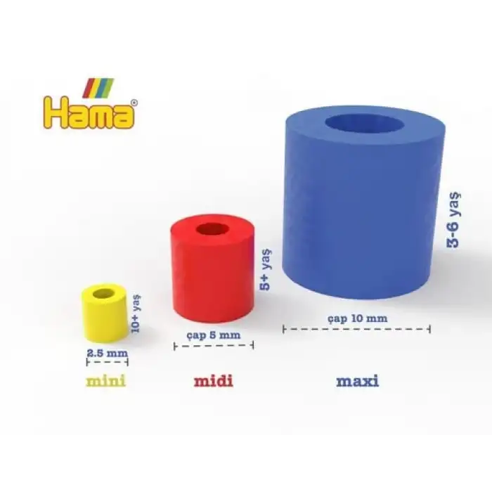 Hama Boncuk Midi 1.000’lik poşet - Siyah 207-18