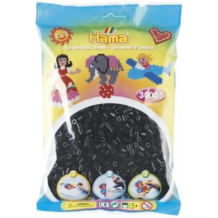 Hama Boncuk Midi 3.000lik Poşet - Siyah (HA201-18)