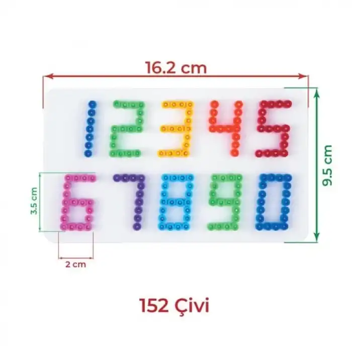 Hama Boncuk Midi Sayı Tablası (HA273)