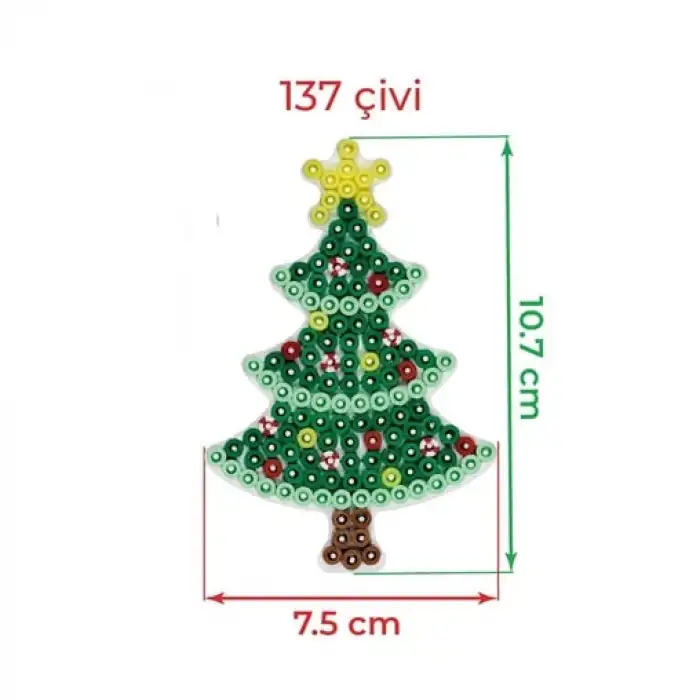 Hama Boncuk Midi Tabla - Çam Ağacı (HA331)