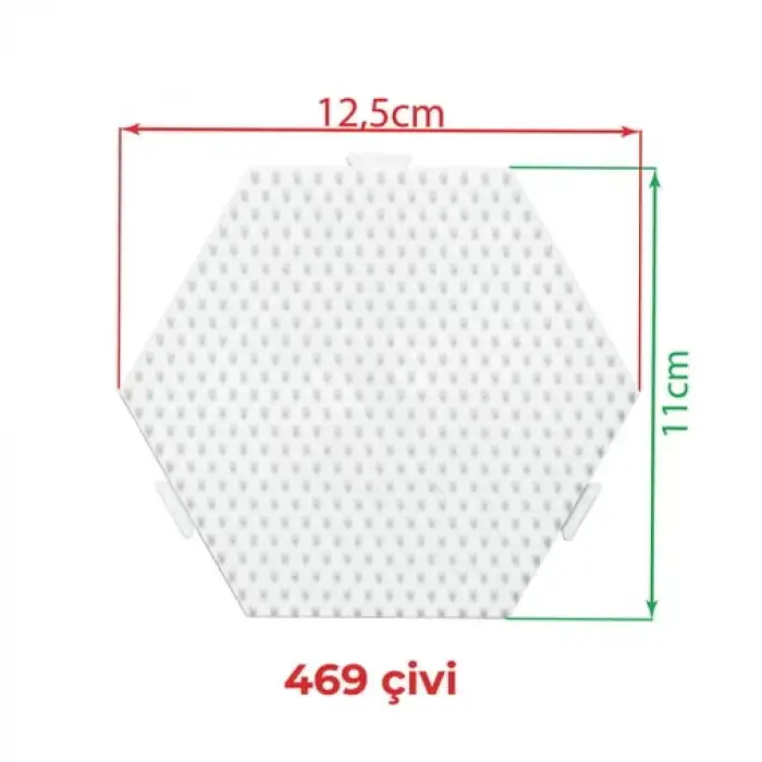 Hama Boncuk Midi Tabla - Orta Boy Altıgen (HA329) (Birbirine Eklenebilen)