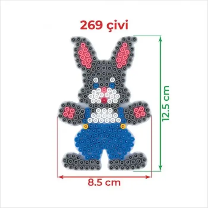Hama Boncuk Midi Tabla -  Tavşan (HA237)