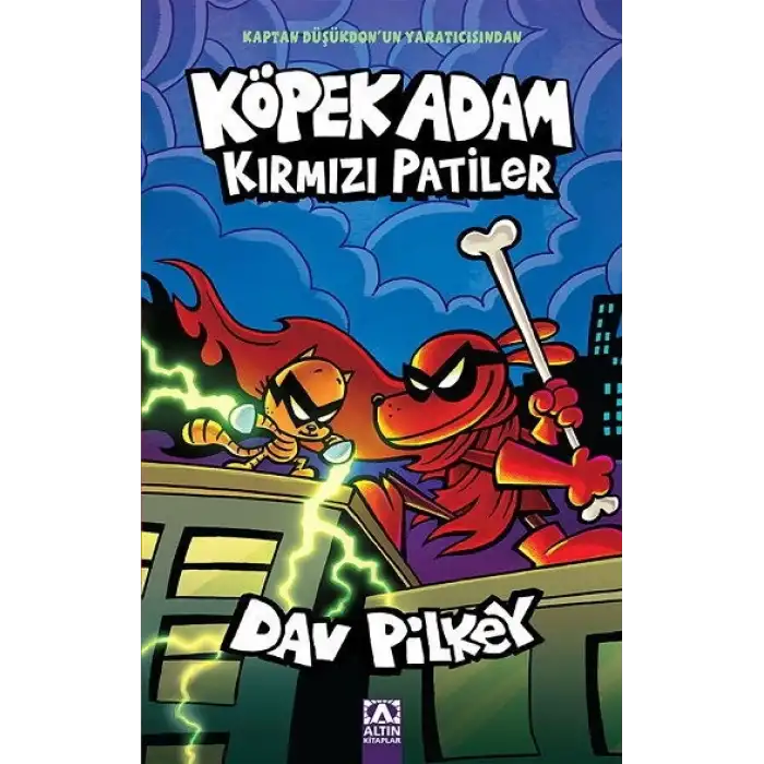 KÖPEK ADAM 12 KIRMIZI PATİLER - ALTIN YAY - DAV PILKEY