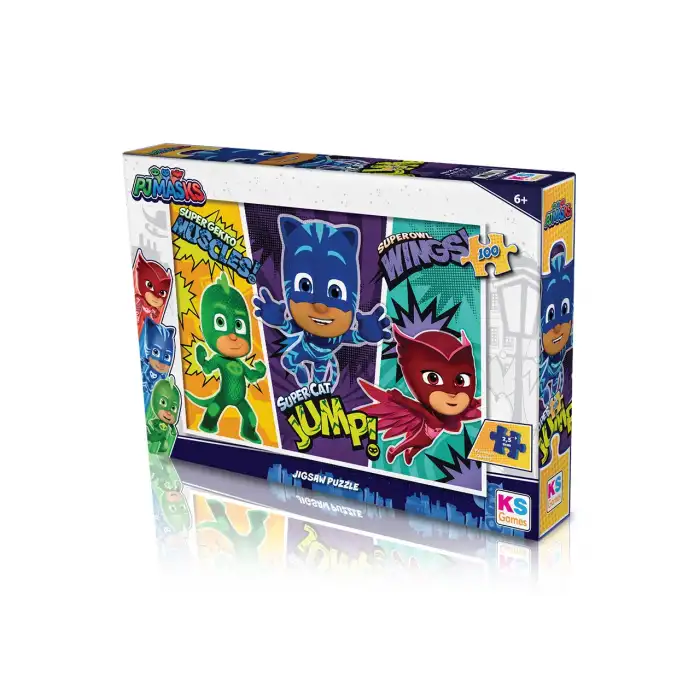 KS Pjmasks Puzzle 100Parça