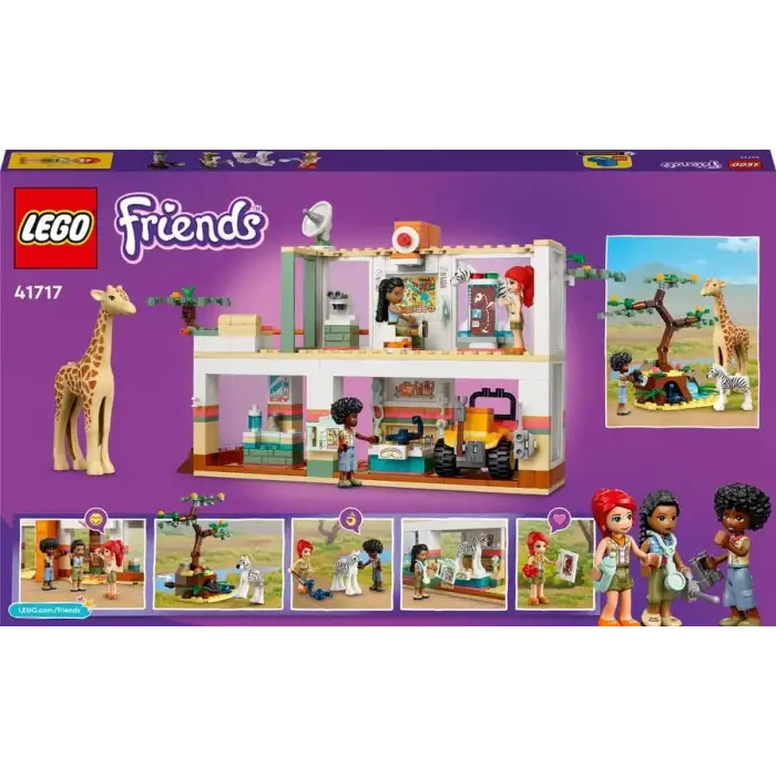 Lego Friends Mia’nın Vahşi Hayvan Kurtarma Merkezi 41717 -7 Yaş ve Üzeri İçin Yapım Seti(430 Parça) Mias Wilddlife Rescue 41717