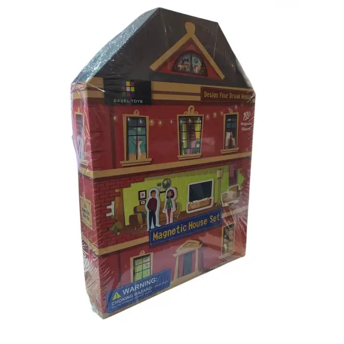 MAGNETIC HOUSE SET - Manyetik (Mıknastıslı) Ev Seti 100 Parça - Design Your Dream House