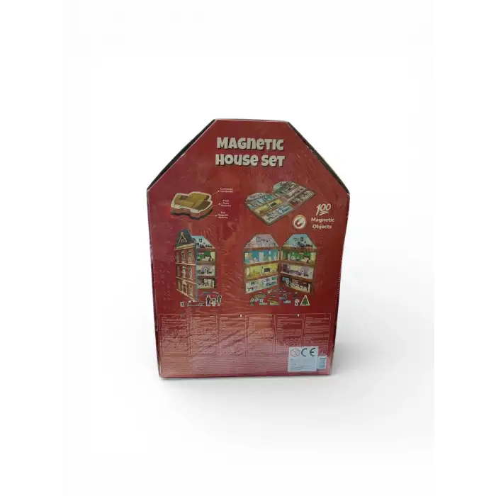 MAGNETIC HOUSE SET - Manyetik (Mıknastıslı) Ev Seti 100 Parça - Design Your Dream House