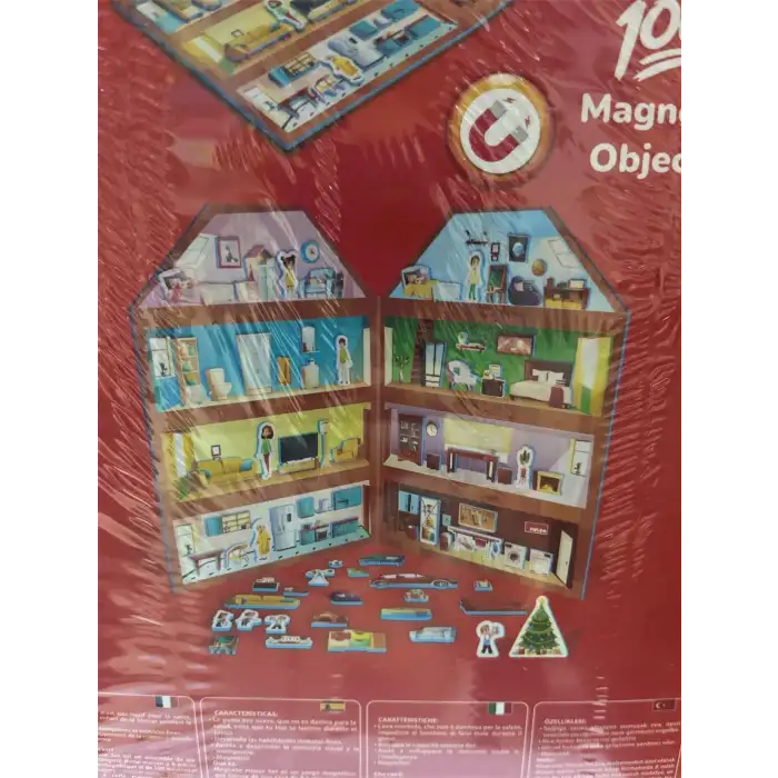 MAGNETIC HOUSE SET - Manyetik (Mıknastıslı) Ev Seti 100 Parça - Design Your Dream House