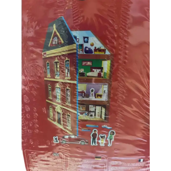 MAGNETIC HOUSE SET - Manyetik (Mıknastıslı) Ev Seti 100 Parça - Design Your Dream House
