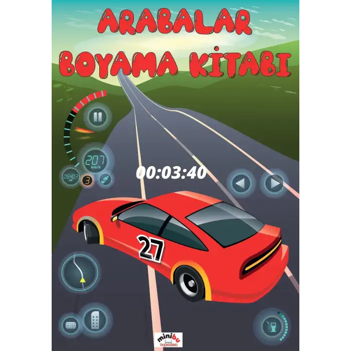 MİNİBU ARABALAR BOYAMA KİTABI