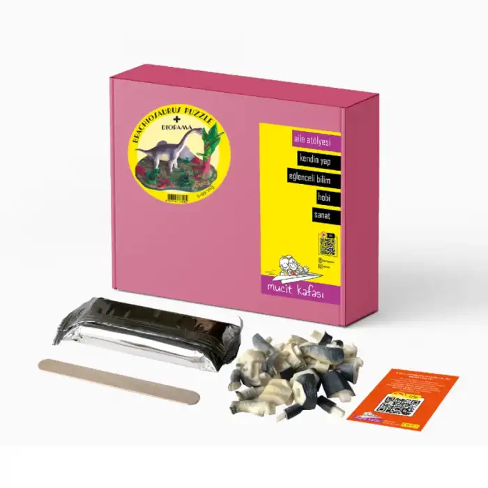 Mucit Kafası Brachiosaurus Puzzle Diorama