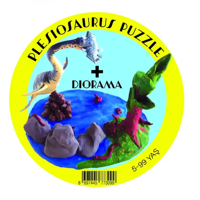 Mucit Kafası Plesiosaurus Puzzle Diorama