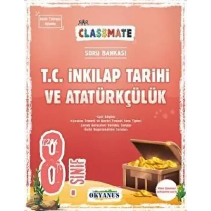 Okyanus Yayınları 8. Sınıf T.C. İnkılap Tarihi ve Atatürkçülük Classmate Soru Bankası
