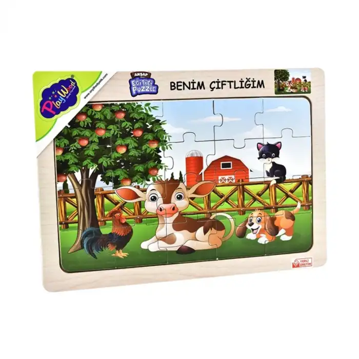 Onyıl Ahşap Puzzle  - Benim Çiftliğim - 20 Parça