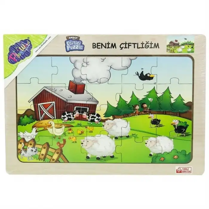 Onyıl Ahşap Puzzle  - Benim Çiftliğim - 20 Parça