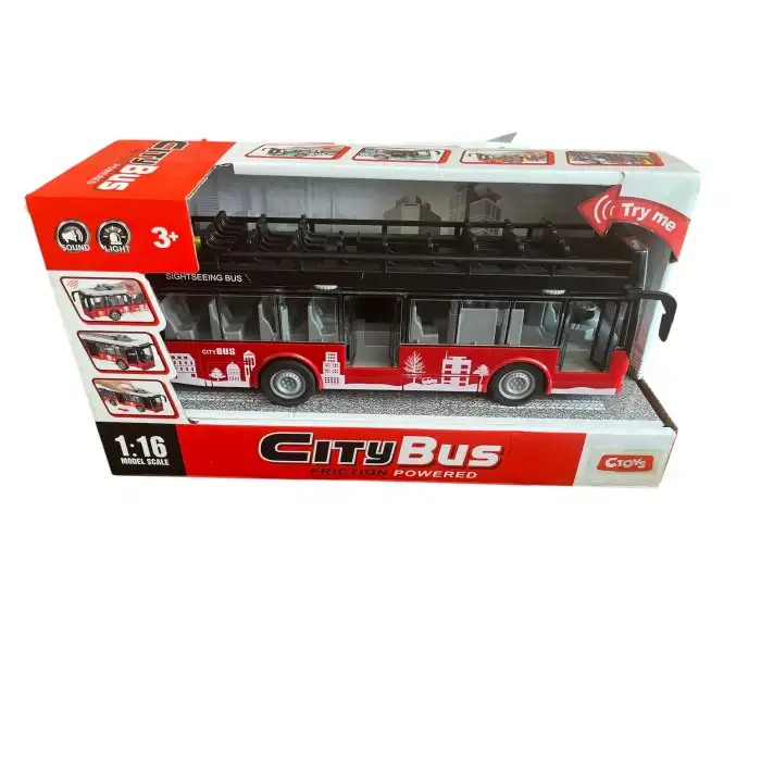 CTOYS Işıklı ve Sesli Şehir Otobüsü (City Bus)