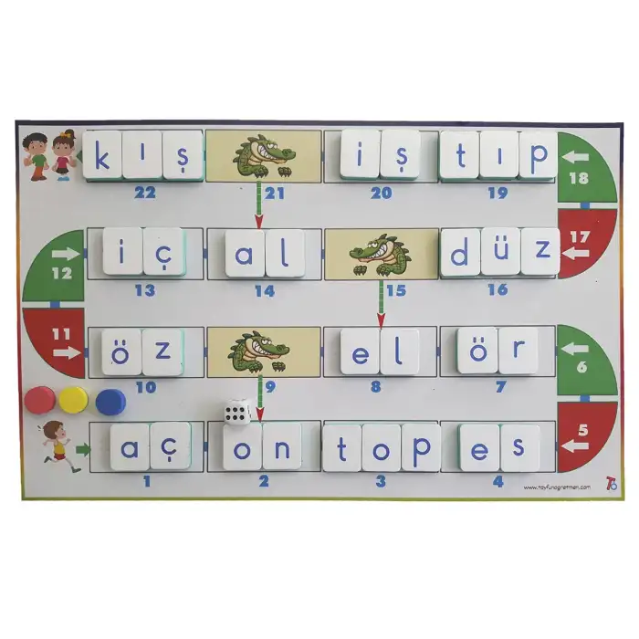 Oyunlu Okutmatik- Okuma Yazma Pekiştirme - Mıknatıslı