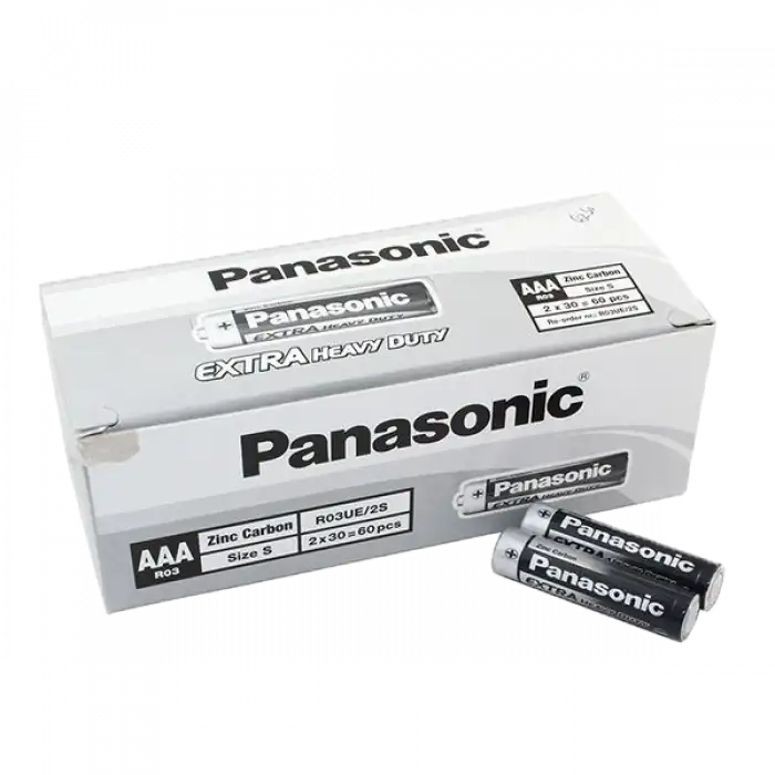 Panasonic Çinko Karbon İnce Kalem Pil (AAA) R03UE/2S