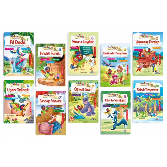 PAPAĞAN PİNKONUN SEVGİ GÜNLÜĞÜ HİKAYE SERİSİ (10 KİTAP)