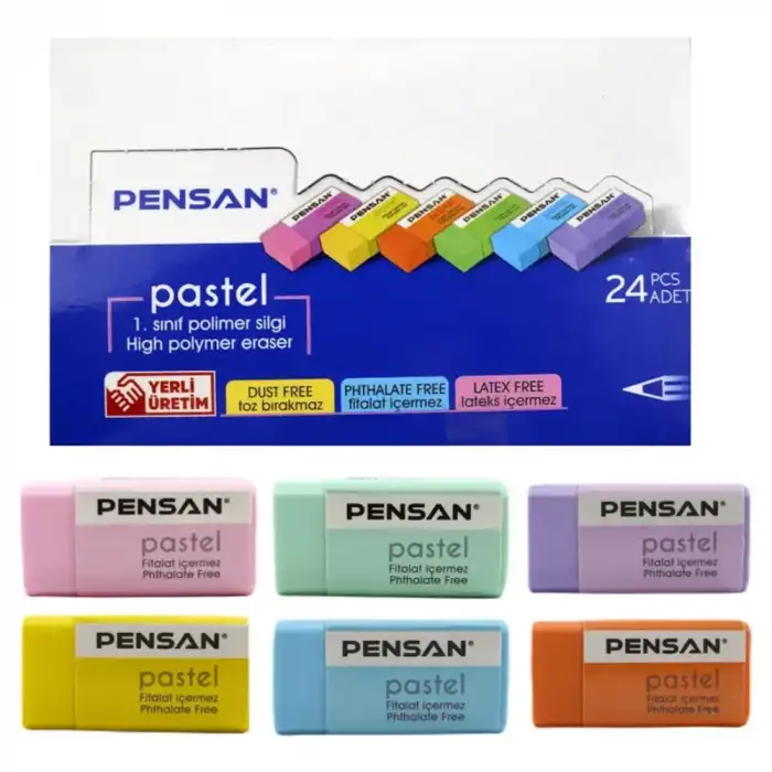 PENSAN SİLGİ PASTEL RENKLER