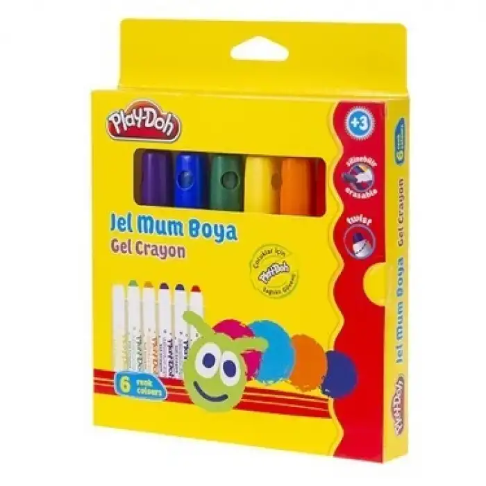 Play-doh Jel Crayon Mum Boya 6 Renk